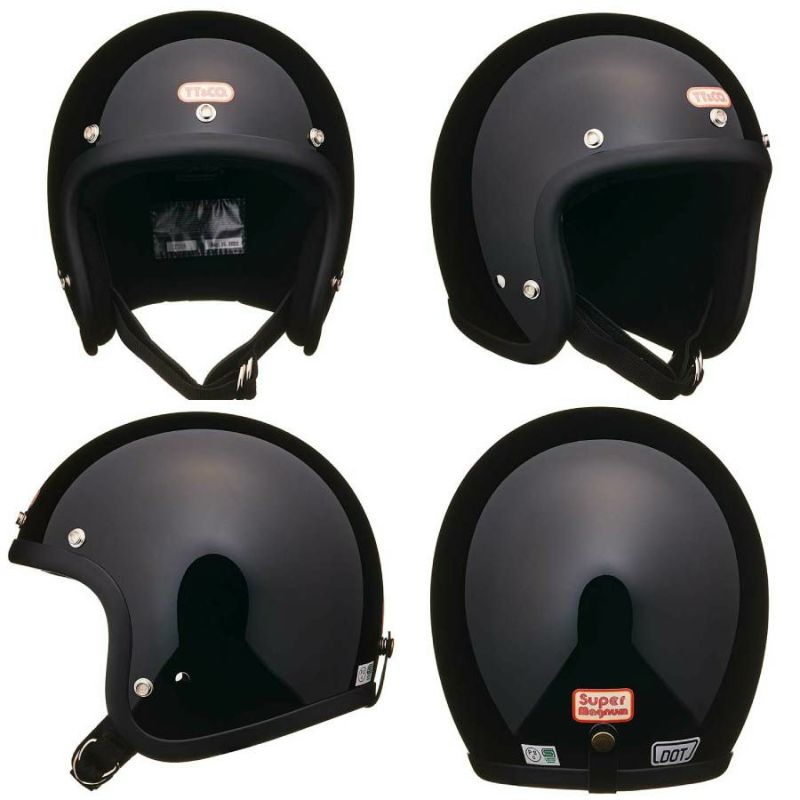 TT&CO スーパーマグナム クローム トリム マットブラック シールド付き 