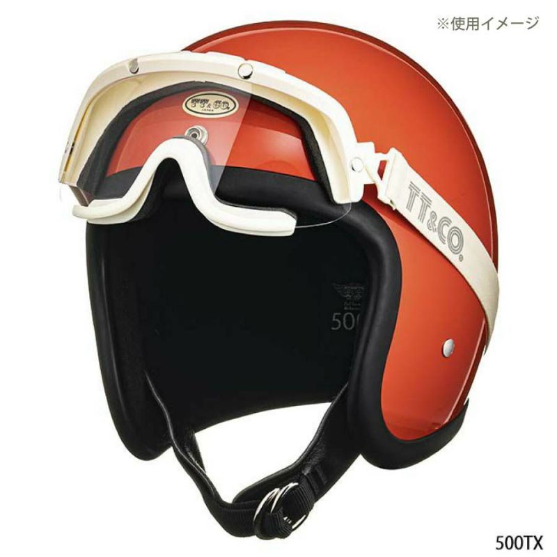 【美品】tt＆coヘルメット、ゴーグル付き TT&CO.（ティーティーアンドカンパニー） TTゴーグル モデルA